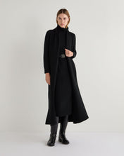 Load image into Gallery viewer, N.Peal Women&#39;s Longline Cable Cashmere Dress Black
