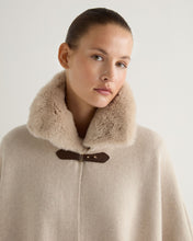 Load image into Gallery viewer, N.Peal Women&#39;s Rex Collar Cape Ecru White
