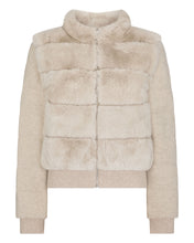 Load image into Gallery viewer, N.Peal Women&#39;s Eva Birdseye Fur Jacket Ecru White
