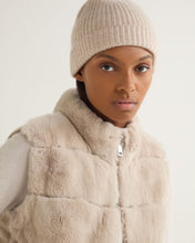 Load image into Gallery viewer, N.Peal Women&#39;s Eva Birdseye Fur Jacket Ecru White
