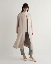 Load image into Gallery viewer, N.Peal Women&#39;s Dylan Round Neck Coat Snow Grey
