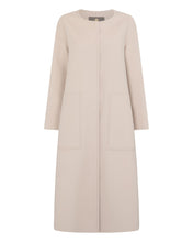 Load image into Gallery viewer, N.Peal Women&#39;s Dylan Round Neck Coat Snow Grey
