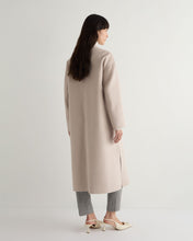 Load image into Gallery viewer, N.Peal Women&#39;s Dylan Round Neck Coat Snow Grey

