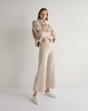 Load image into Gallery viewer, N.Peal Women&#39;s Brittany Short Fur Jacket Snow Grey
