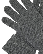 Load image into Gallery viewer, N.Peal Women's Ribbed Cashmere Gloves Elephant Grey
