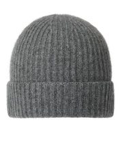 Load image into Gallery viewer, N.Peal Unisex Ribbed Cashmere Hat Elephant Grey
