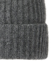 Load image into Gallery viewer, N.Peal Unisex Ribbed Cashmere Hat Elephant Grey
