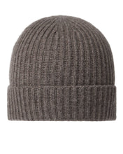 Load image into Gallery viewer, N.Peal Unisex Ribbed Cashmere Hat Otter Brown
