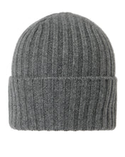 Load image into Gallery viewer, N.Peal Unisex Chunky Ribbed Cashmere Hat Elephant Grey
