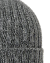 Load image into Gallery viewer, N.Peal Unisex Chunky Ribbed Cashmere Hat Elephant Grey
