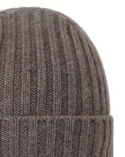 Load image into Gallery viewer, N.Peal Unisex Chunky Ribbed Cashmere Hat Otter Brown
