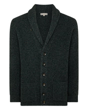 Load image into Gallery viewer, N.Peal Men's Kensington Cashmere Cardigan Green Melange

