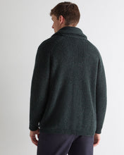 Load image into Gallery viewer, N.Peal Men's Kensington Cashmere Cardigan Green Melange
