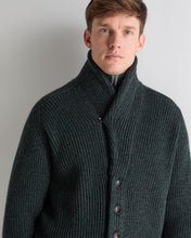 Load image into Gallery viewer, N.Peal Men's Kensington Cashmere Cardigan Green Melange
