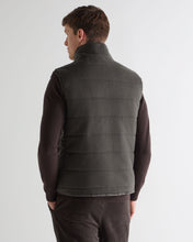 Load image into Gallery viewer, N.Peal Men's Vermont Fur Lined Gilet Arabica Khaki Green

