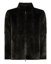 Load image into Gallery viewer, N.Peal Men's Aspen Cashmere Cable Fur Cardigan Chocolate Brown
