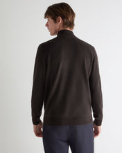 Load image into Gallery viewer, N.Peal Men's Mayfair Turtle Neck Cashmere Jumper Chocolate Brown
