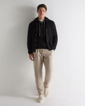 Load image into Gallery viewer, N.Peal Men's Fitzrovia Cable Cashmere Hoodie Charcoal Grey Melange
