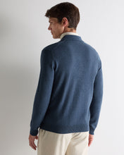 Load image into Gallery viewer, N.Peal Men's Greenwich Cashmere Polo Shirt Light Denim Blue
