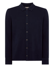Load image into Gallery viewer, N.Peal Men's Putney Cashmere Polo Shirt Navy Blue
