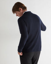 Load image into Gallery viewer, N.Peal Men's Putney Cashmere Polo Shirt Navy Blue
