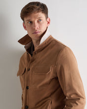 Load image into Gallery viewer, N.Peal Men's Bridgehampton Suede Jacket Tan Brown
