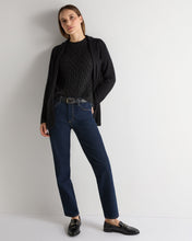 Load image into Gallery viewer, N.Peal Women's Emilia Cable Round Neck Cashmere Jumper Charcoal Grey Melange
