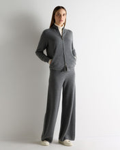Load image into Gallery viewer, N.Peal Women's Alisa Full Zip Cashmere Cardigan Elephant Grey
