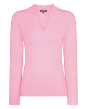 Load image into Gallery viewer, Gauzy Collared Sweater Burano Pink
