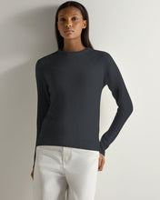 Load image into Gallery viewer, Gauzy Round Neck Sweater Anthracite
