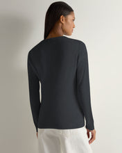 Load image into Gallery viewer, Gauzy Round Neck Sweater Anthracite
