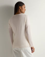 Load image into Gallery viewer, Gauzy V Neck Sweater Frost
