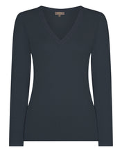 Load image into Gallery viewer, Gauzy V Neck Sweater Grigio
