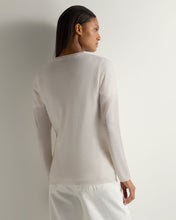 Load image into Gallery viewer, Gauzy V Neck Sweater Pebble Grey
