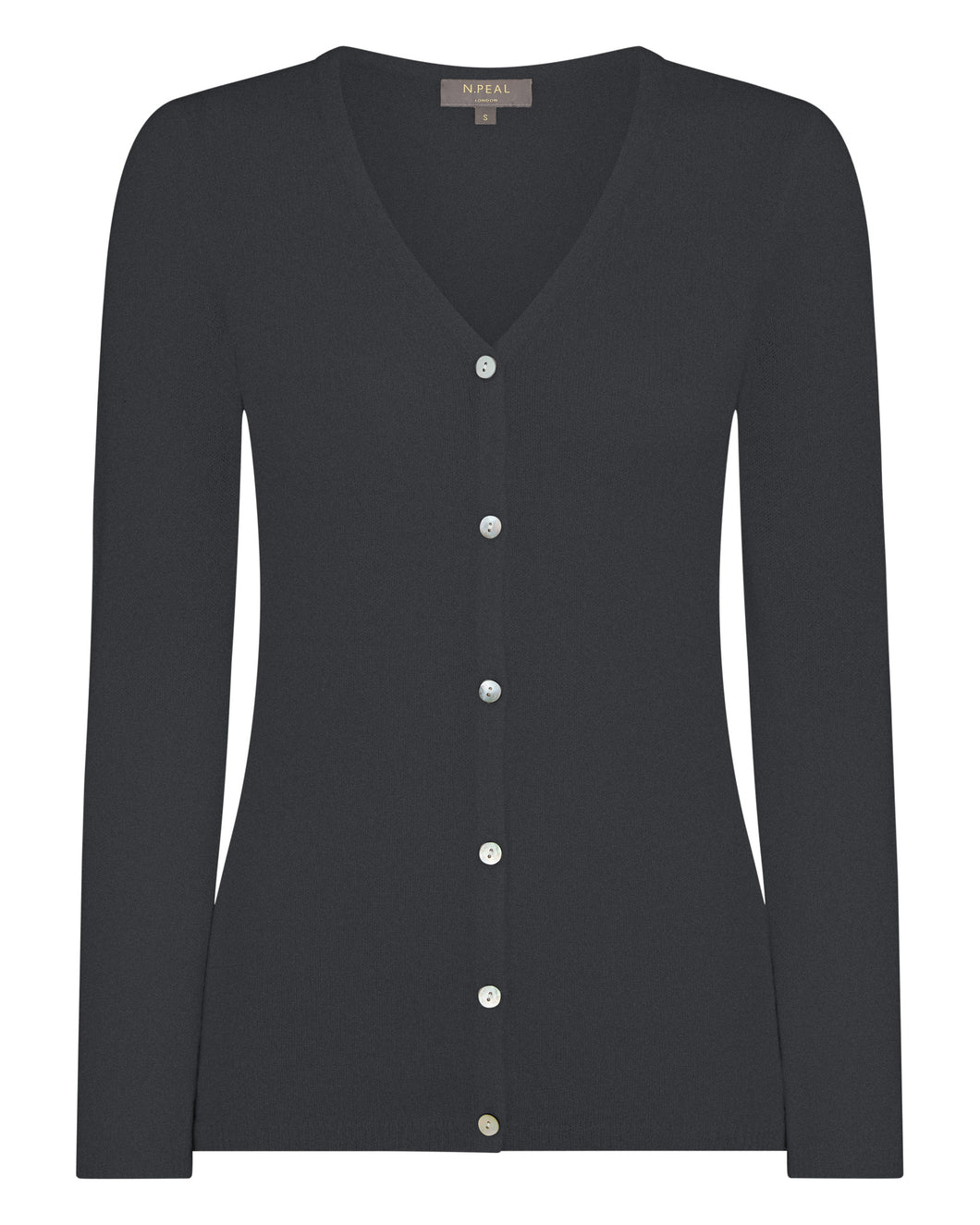 Gauzy V Neck Cardigan Anthracite