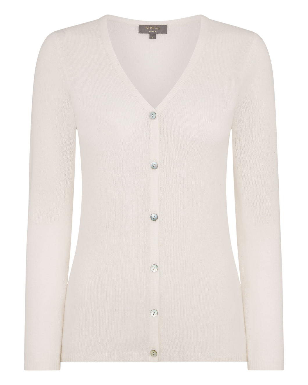 Gauzy V Neck Cardigan Pebble Grey