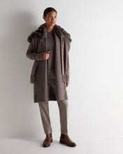 Load image into Gallery viewer, N.Peal Women's Abbey Cashmere Cardigan Otter Brown
