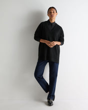 Load image into Gallery viewer, Women&#39;s Longline V Neck Cashmere Jumper Black
