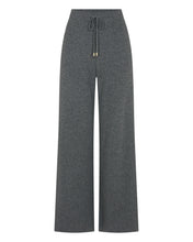 Load image into Gallery viewer, N.Peal Women's Honeycomb Knit Cashmere Trouser Elephant Grey
