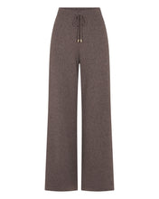 Load image into Gallery viewer, N.Peal Women's Honeycomb Knit Cashmere Trouser Otter Brown
