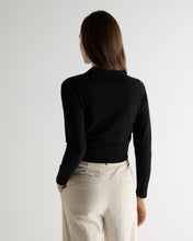 Load image into Gallery viewer, N.Peal Women's Thea Collared Cashmere Cardigan Black
