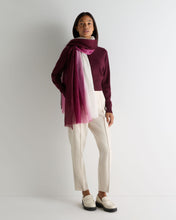 Load image into Gallery viewer, N.Peal Women's Thea Collared Cashmere Cardigan Bordeaux Red
