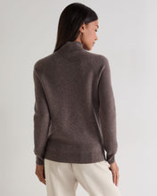 Load image into Gallery viewer, N.Peal Women's Honeycomb Knit Cashmere Jumper Otter Brown
