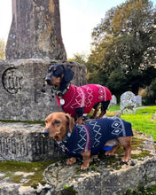 Load image into Gallery viewer, N.Peal Christmas Cashmere Dog Jumper Navy Blue

