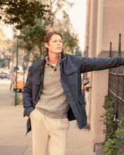 Load image into Gallery viewer, N.Peal Men&#39;s Vale Utility Jacket Navy Blue
