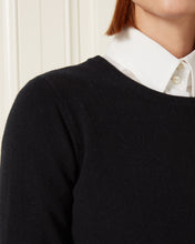 Load image into Gallery viewer, Women&#39;s Round Neck Jumper in Black
