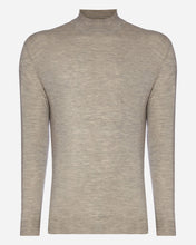 Load image into Gallery viewer, N.Peal Men&#39;s Fine Gauge Cashmere Mock Turtle Neck Jumper Fumo Grey
