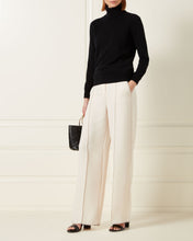 Load image into Gallery viewer, Women&#39;s Polo Neck Sweater in Black
