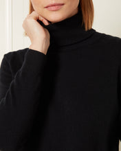 Load image into Gallery viewer, Women&#39;s Polo Neck Sweater in Black
