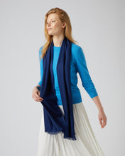 Load image into Gallery viewer, N.Peal Women&#39;s Pashmina Cashmere Stole French Blue
